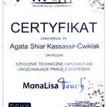 Certyfikat MonaLisa Touch – Agata Kassassir